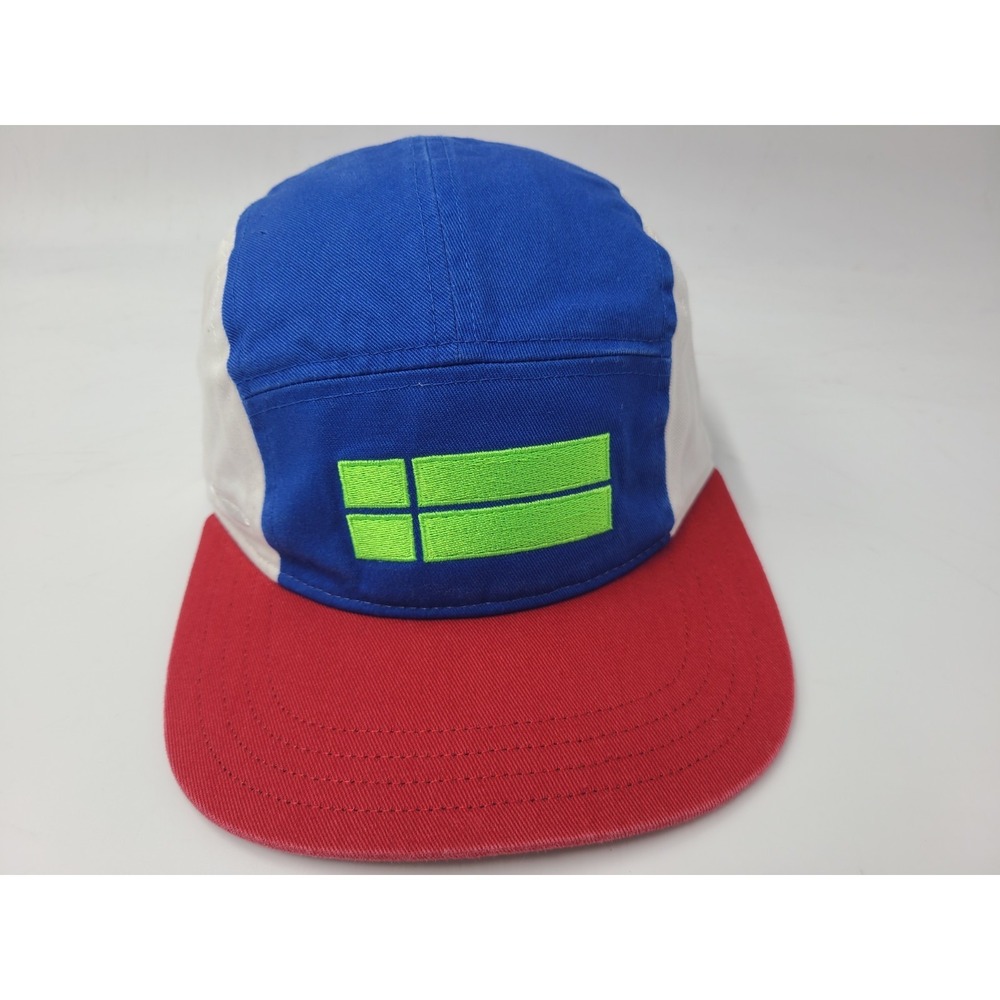 Pukka 5 Panel Snap Adjustable Hat Cap Skate Dad Men Women‎ Blue White Red Green
